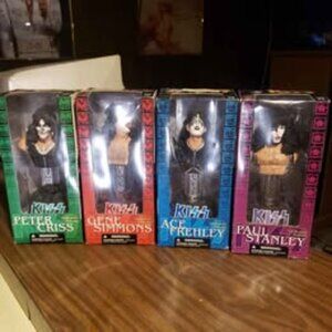 KISS Collectible Statuettes all 4 new in boxes never opened